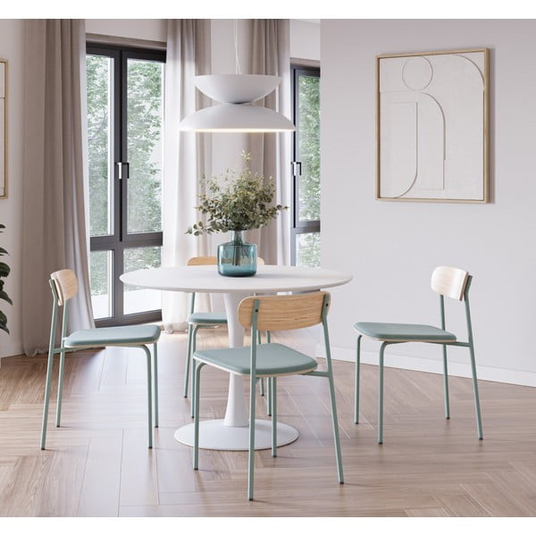 Jídelní židle v zelené a přírodní barvě v sadě 2 ks Adriana – Marckeric-image-1