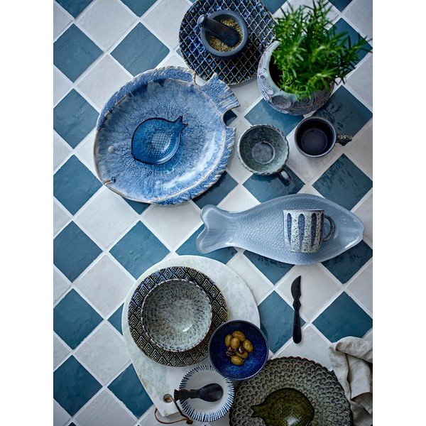 Šedé talíře v sadě 4 ks z kameniny ø 26,5 cm Katrina – Bloomingville-image-3