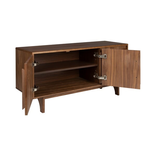 Hnědá nízká komoda v dekoru ořechu 120x58 cm Groove – Zuiver-image-4