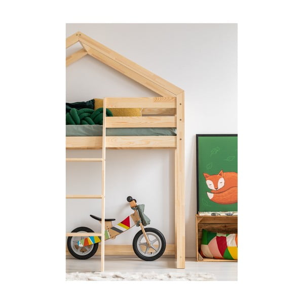 Domečková palanda z borovicového dřeva Adeko Mila DMPA, 80 x 180 cm-image-2