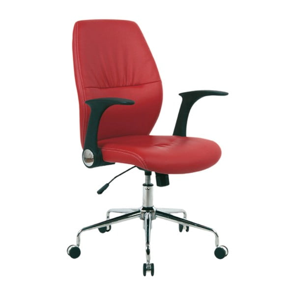 Pracovní židle na kolečkách Icaro, červená