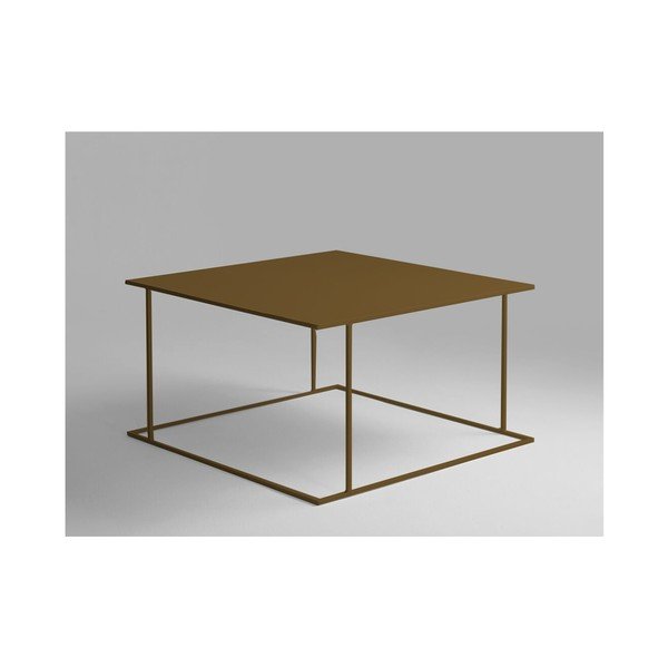 Konferenční stolek ve zlaté barvě Custom Form Walt, 80 x 80 cm-image-1