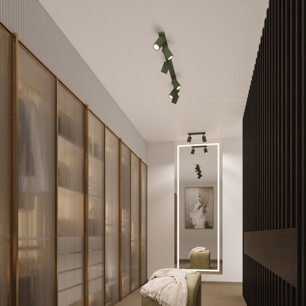 Zelené bodové svítidlo 6,5x30 cm Gleam – Sollux-image-3