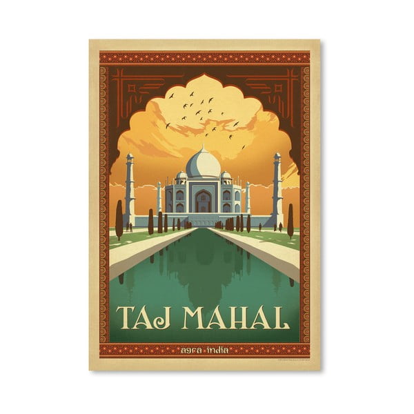 Plakát Americanflat Taj Mahal, 42 x 30 cm