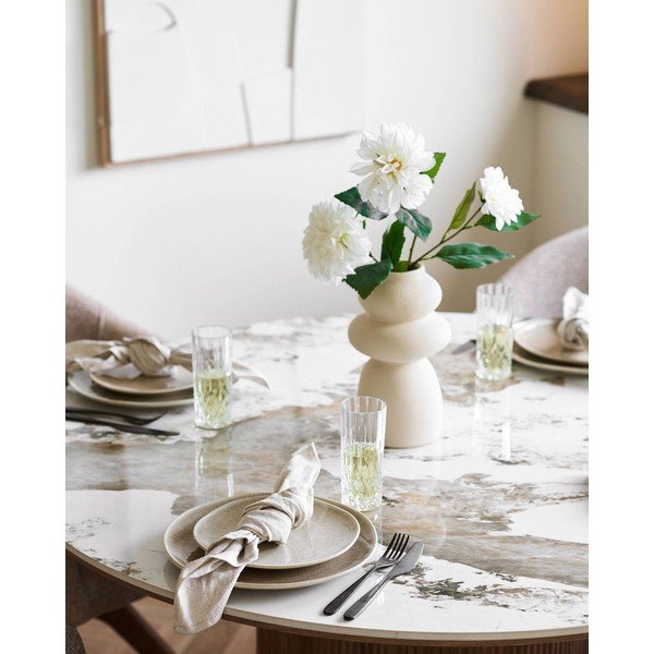 Béžové talíře v sadě 4 ks z kameniny ø 27 cm Viola – House Nordic-image-1