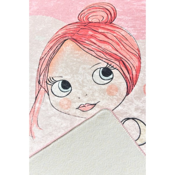 Růžový dětský protiskluzový koberec Conceptum Hypnose Pretty, 140 x 190 cm-image-2