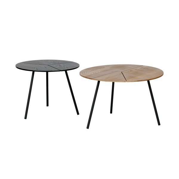 Černý konferenční stolek WOOOD Rodi, ⌀ 48 cm-image-3