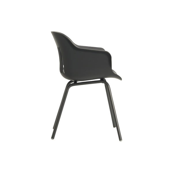 Tmavě šedé plastové zahradní židle v sadě 2 ks Jill Rondo – Hartman-image-3