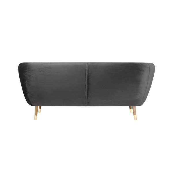 Šedá sametová pohovka Mazzini Sofas Benito, 188 cm-image-4