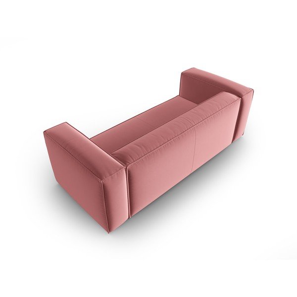 Růžová sametová pohovka 200 cm Mackay – Cosmopolitan Design-image-3