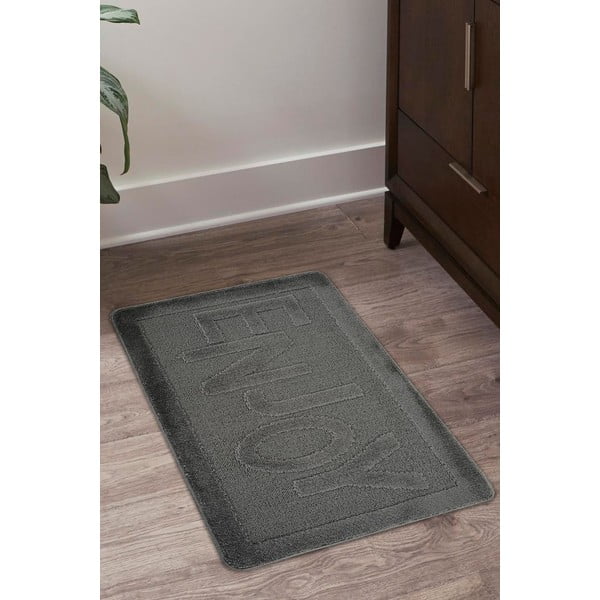 Antracitová koupelnová předložka 60x100 cm Enjoy – Foutastic-image-1