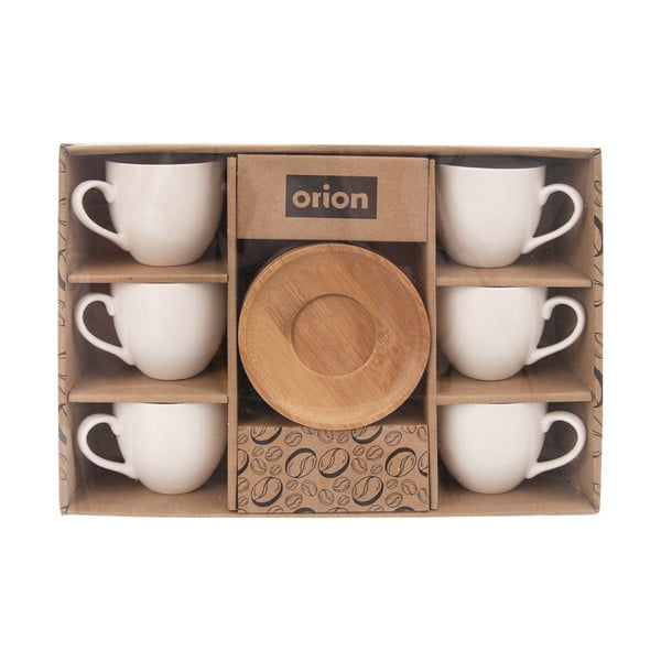 Bílé porcelánové šálky v sadě 6 ks 125 ml Whiteline – Orion-image-2