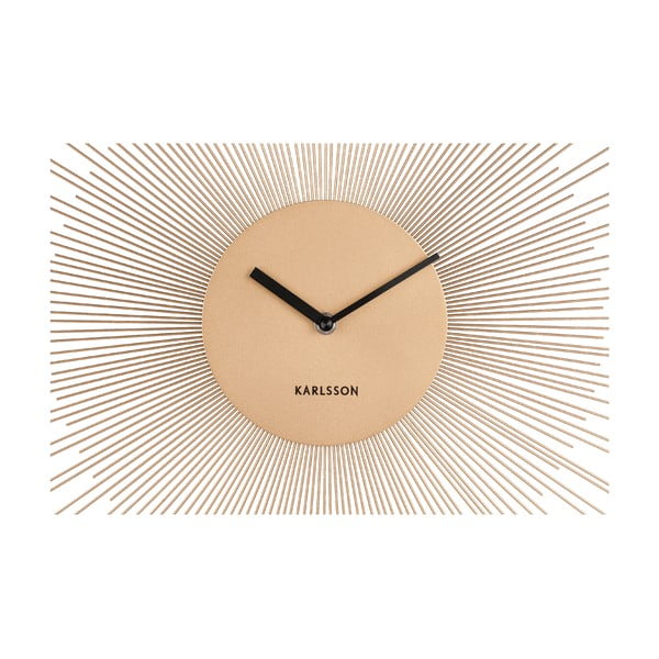 Nástěnné hodiny ve zlaté barvě Karlsson Peony, ø 45 cm-image-1