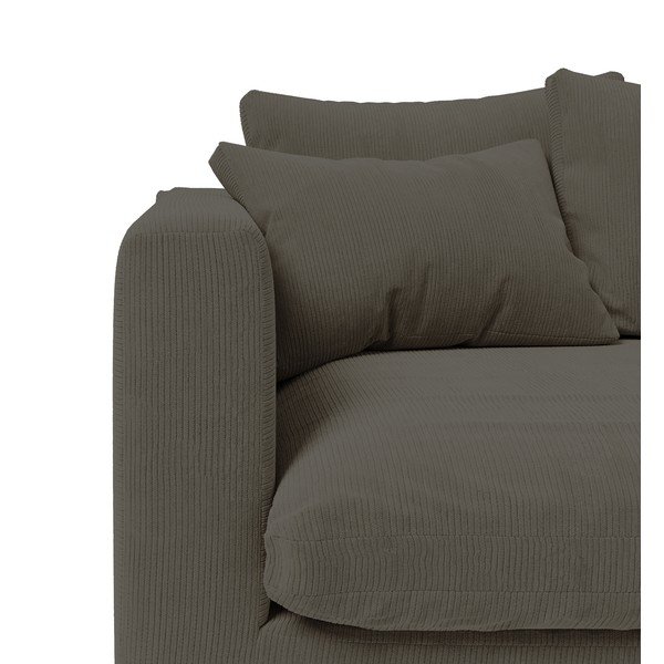 Tmavě šedá manšestrová pohovka 220 cm Comfy – Scandic-image-3