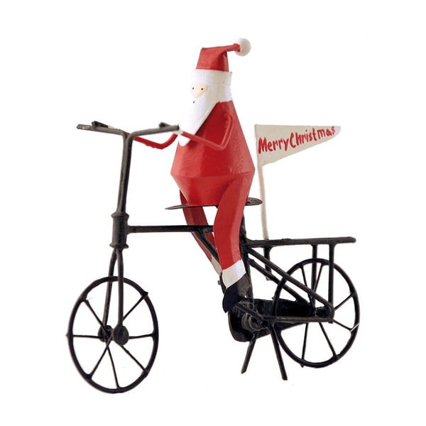 Vánoční dekorace G-Bork Santa on Bike