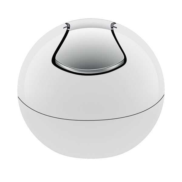 Bílý plastový odpadkový koš 1 l   Bowl – Spirella
