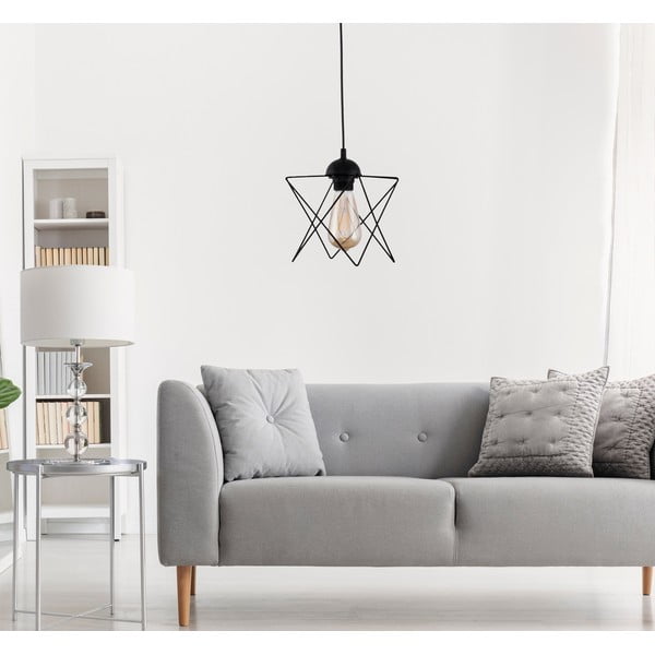 Černé závěsné svítidlo – Opviq lights-image-2