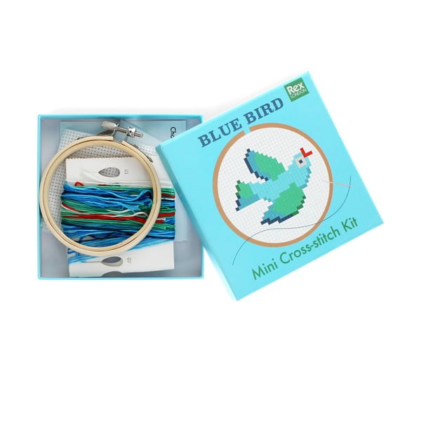 Kreativní sada Cross-stitch Kit Blue Bird – Rex London-image-2
