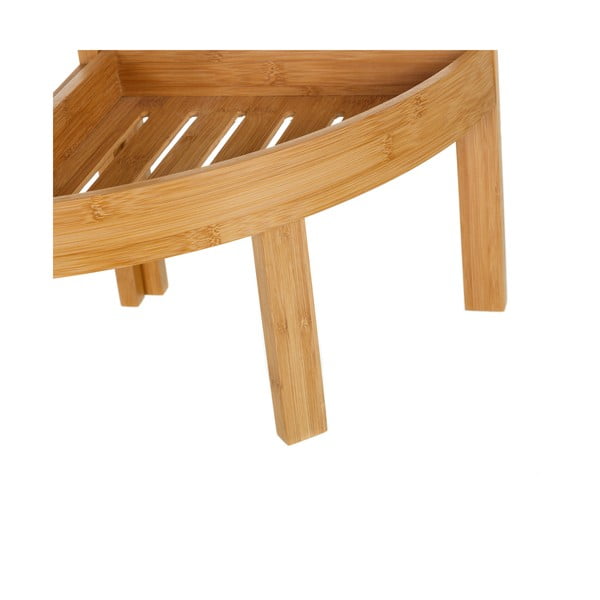 Třípatrový bambusový rohový stojan Casa Selección Bamboo-image-3