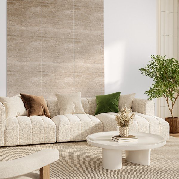 Látkové akustické panely v sadě 2 ks 60x60 cm Travertine II – Styler-image-1