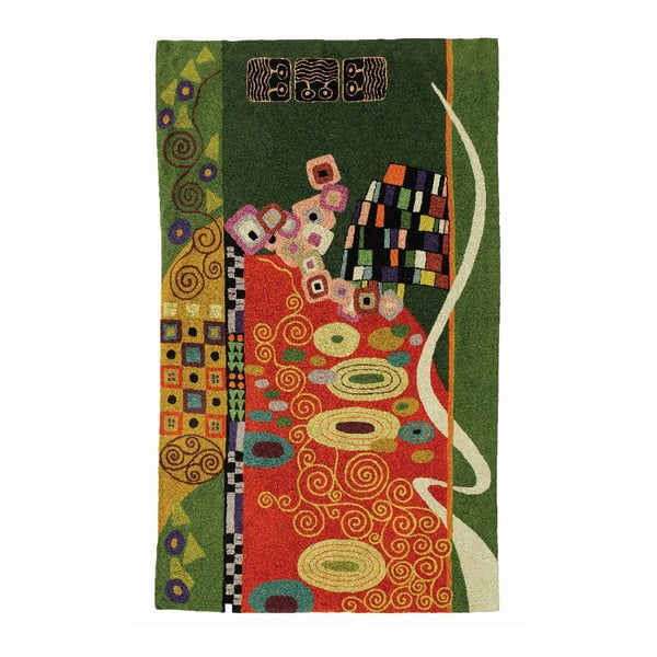 Koberec Klimt Brown/Green, 150x90 cm