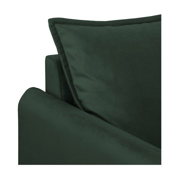 Tmavě zelená sametová pohovka 138 cm Juli – Ropez-image-4