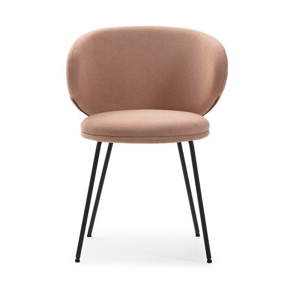 Světle růžová čalouněná jídelní křesla v sadě 2 ks Rush – Marckeric-image-2