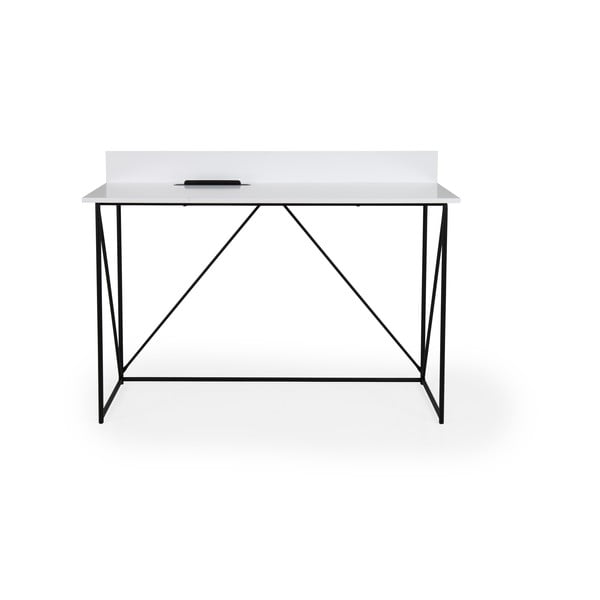 Bílý pracovní stůl Tenzo Tell, 120 x 48 cm