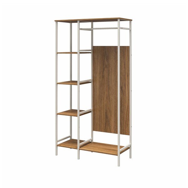 Šatní skříň v dekoru ořechu 95x180 cm Modine - Støraa-image-4