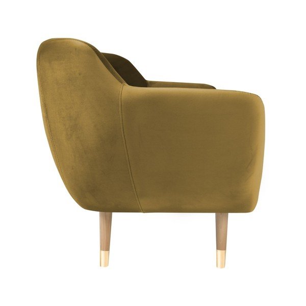 Dvoumístná pohovka ve zlaté barvě Mazzini Sofas Amelie-image-1