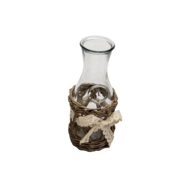 Skleněná karafa v košíčku Antic Line Bow, 0,5 l
