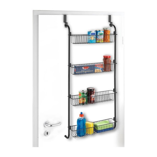Černý závěsný kuchyňský organizér na dveře Wenko-image-4