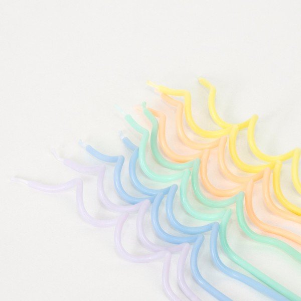 Dortové svíčky v sadě 20 ks Swirly – Meri Meri-image-2