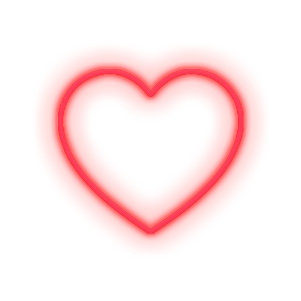 Červená nástěnná svíticí dekorace Candy Shock Heart, 40 x 36 cm-image-1