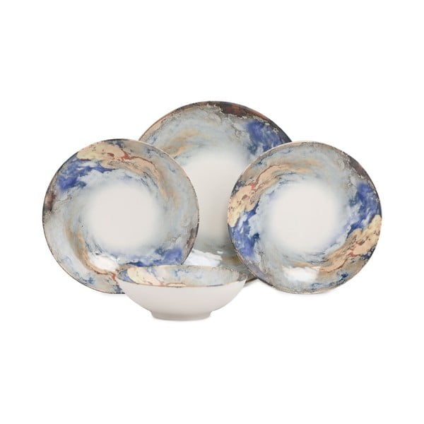 24dílná sada porcelánového nádobí Güral Porselen Abstract-image-2