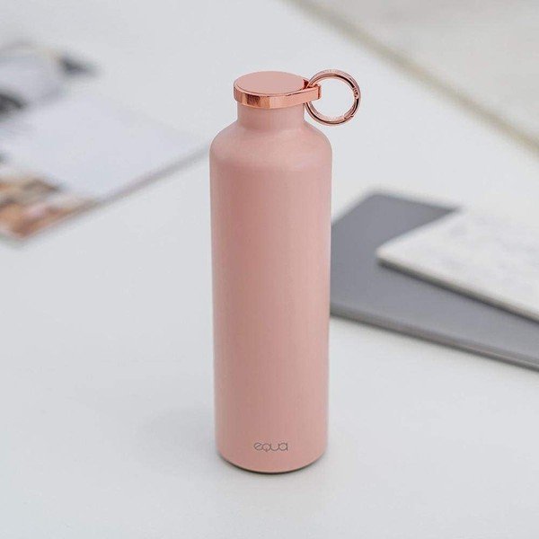 Růžová termolahev z nerezové oceli Equa Basic Pink Blush, 680 ml-image-4