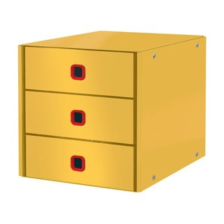 Oranžový kartonový organizér na psací potřeby a dokumenty Click&Store - Leitz