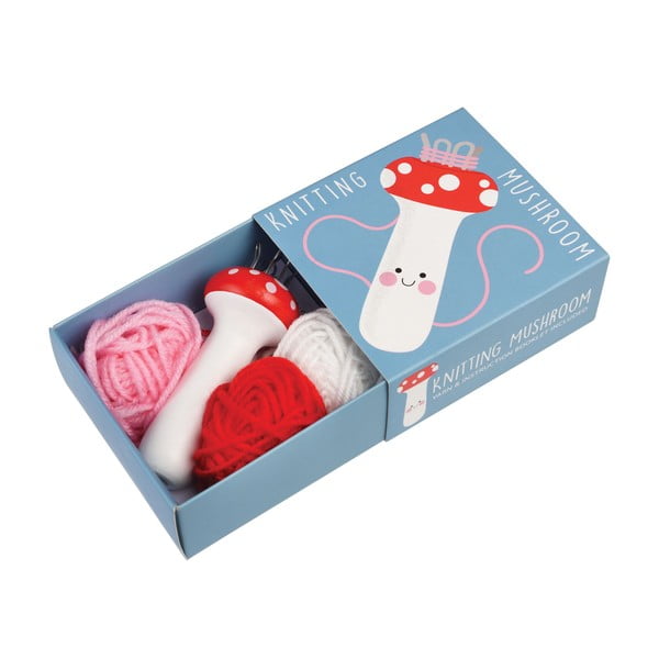 Kreativní sada Knitting Kit Mushroom – Rex London