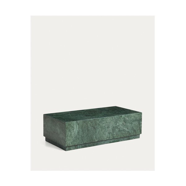 Zelený mramorový konferenční stolek 50x100 cm Sorein – Kave Home-image-4