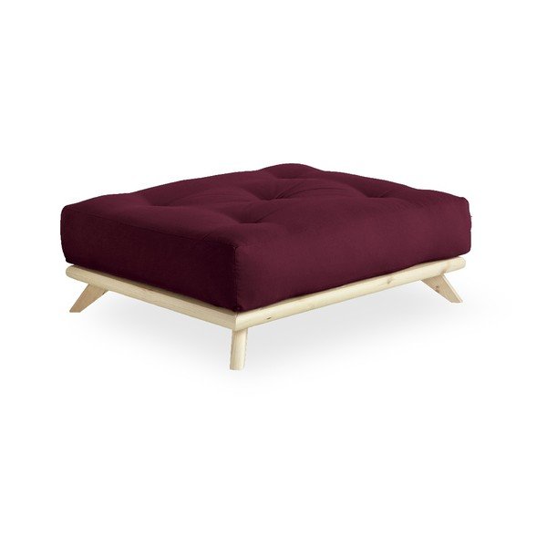 Podnožka Karup Design Senza Natural Clear/Bordeaux