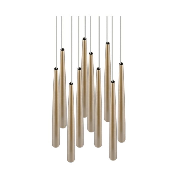 LED závěsné svítidlo ve zlaté barvě ø 30 cm Cala – Trio Select-image-3