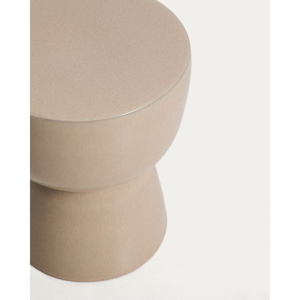 Keramický kulatý zahradní stolek 36x36 cm Mesquida – Kave Home-image-3