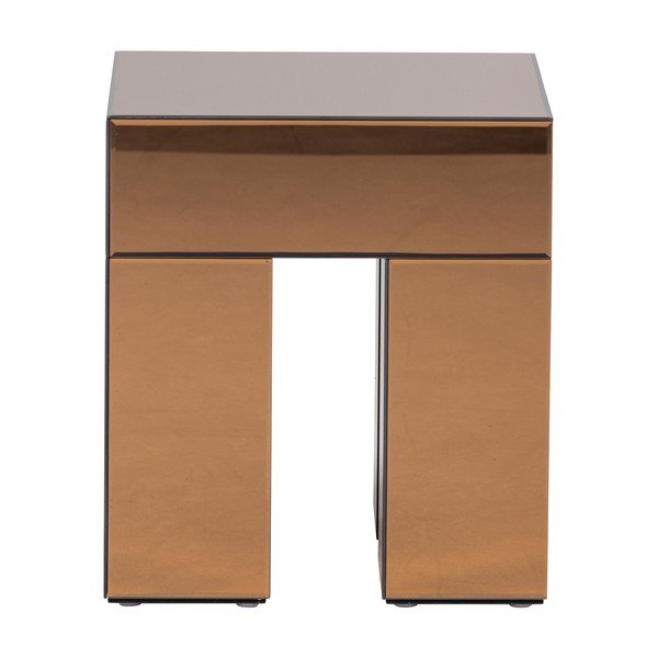 Lesklý odkládací stolek 45x45 cm Mirrox – WOOOD-image-2