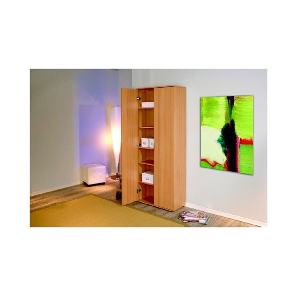 Hnědá dvoudveřová šatní skříň Evegreen House Home, výška 189 cm-image-1