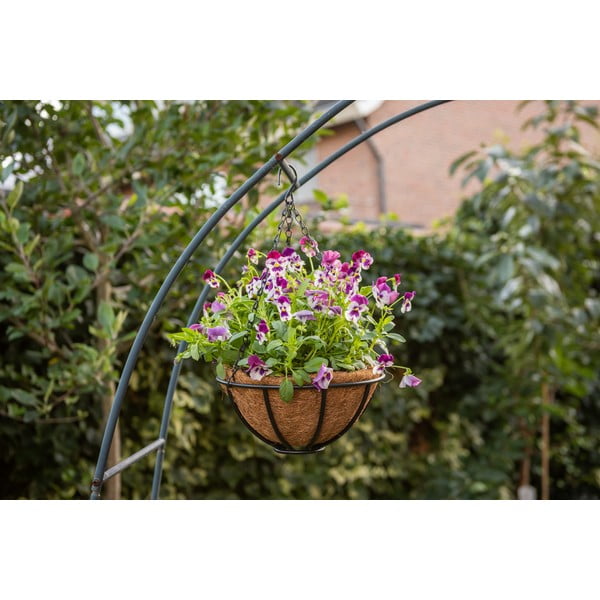 Závěsný kovový koš Esschert Design Flower, ⌀ 25,2 cm-image-1