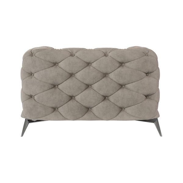 Šedobéžové sametové křeslo Chelsea – Ropez-image-3