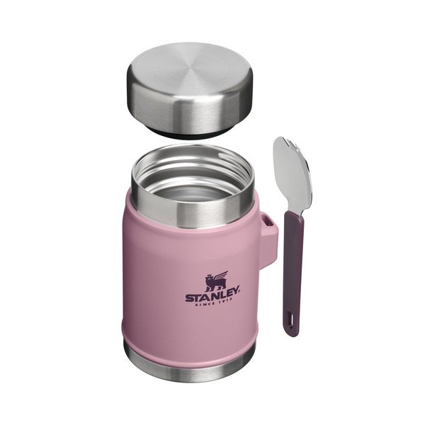 Fialová termoska na jídlo z nerezové oceli 400 ml Legendary Food Jar + Spork Purple Smoke – Stanley-image-2