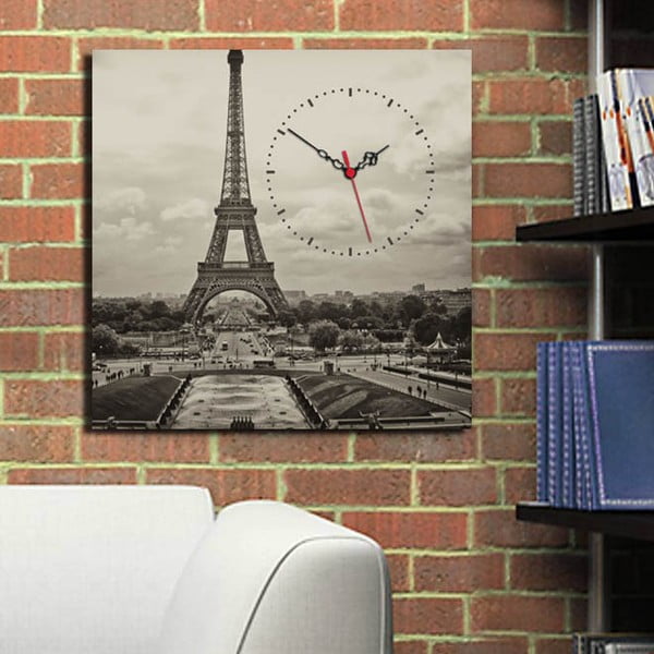Obrazové hodiny Eiffelovka