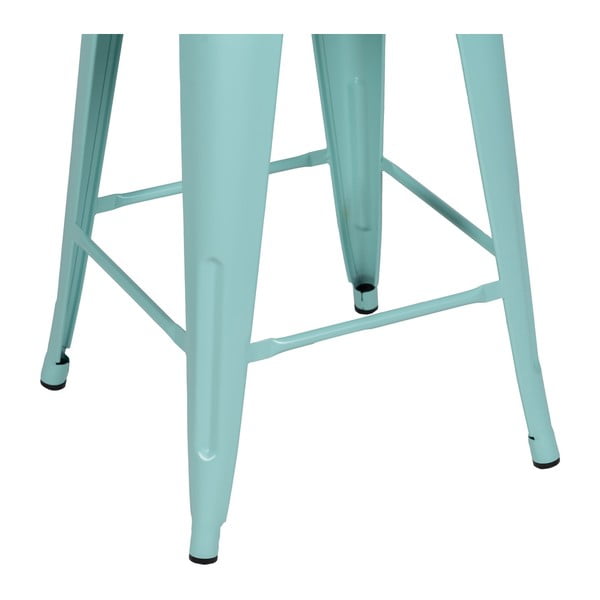 Tyrkysové kovové barové stoličky v sadě 2 ks (výška sedáku 61 cm) – Ixia-image-2