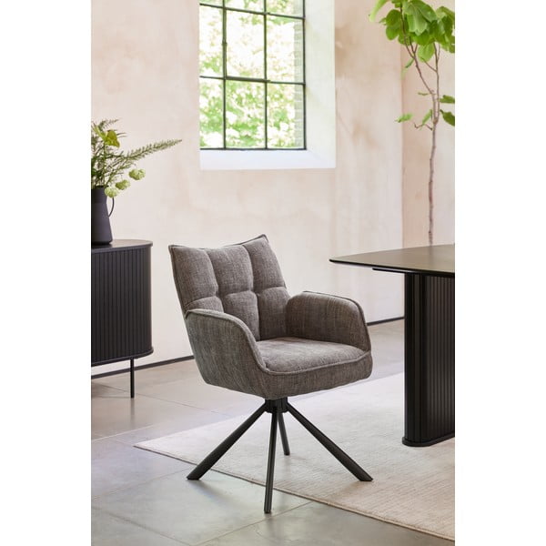 Šedá čalouněná jídelní křesla v sadě 2 ks Marilla – Unique Furniture-image-1